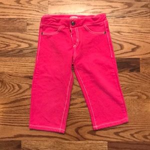 Flapdoodles Pink Knit Capris, Size 5